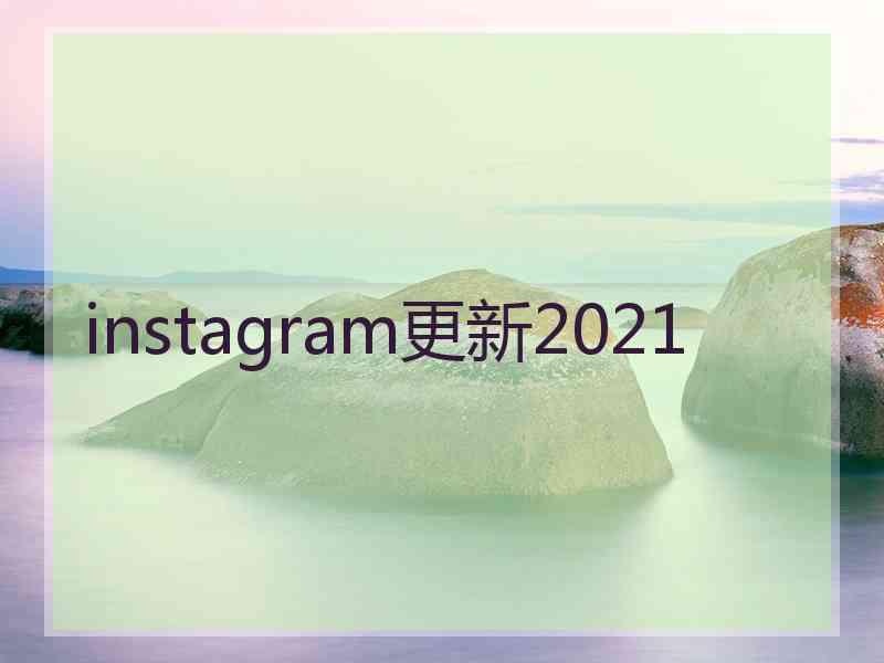instagram更新2021