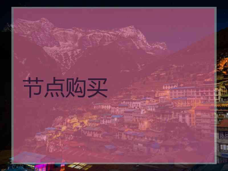 节点购买