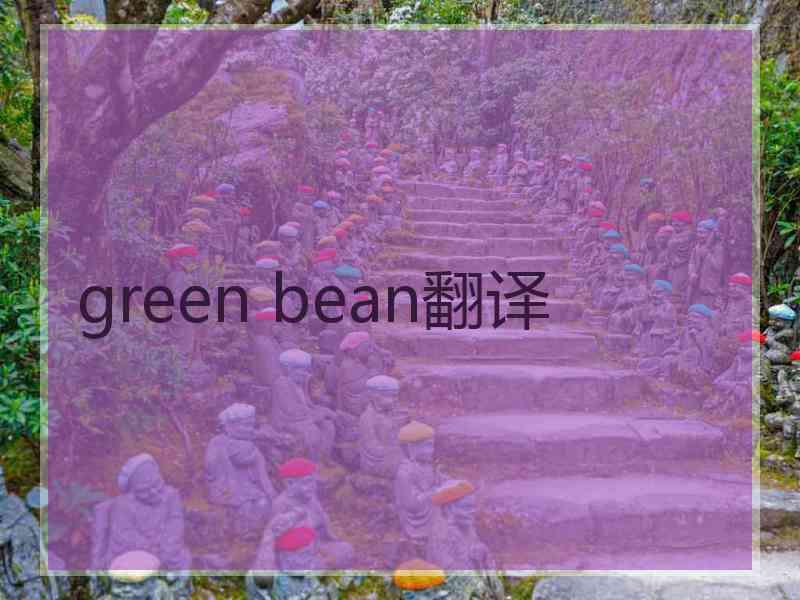 green bean翻译
