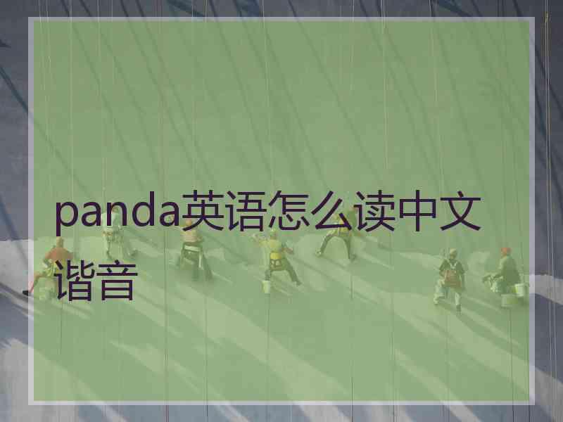 panda英语怎么读中文谐音